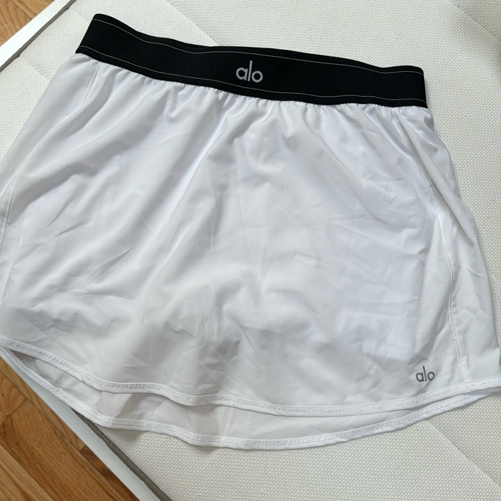 Alo Yoga White Tennis Skirt L